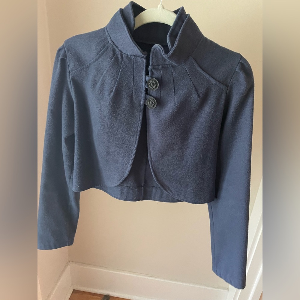 Navy Blue Edwardian Style Coat